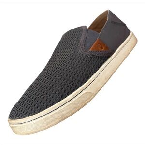 Olukai Women’s Gray Slip-On Shoes, Size 6
